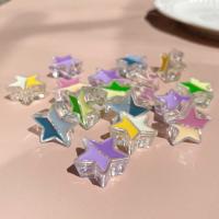 2つ色のアクリルビーズ
, アクリル, 星, DIY & エナメル, 無色 約 100パソコン/バッグ, 売り手 バッグ