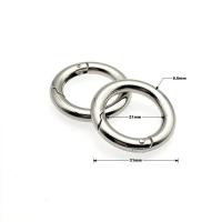 Zinc Alloy Spring Buckle, Round, machine polished, DIY & Unisex original color, 31mm 