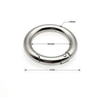 Zinc Alloy Spring Buckle, Donut, machine polished, multifunctional & DIY & Unisex original color, 37mm 