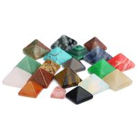 Cabujones de Gema, Piedra natural, Pirámide, diferentes materiales para la opción & diverso tamaño para la opción, más colores para la opción, 10PCs/Bolsa, Vendido por Bolsa