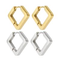 Stainless Steel Huggie Hoop Earring, 304 Stainless Steel, Vacuum Plating, for woman 