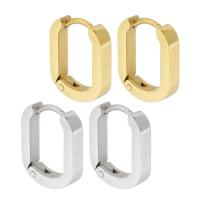 Stainless Steel Huggie Hoop Earring, 304 Stainless Steel, Vacuum Plating, for woman 