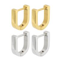 Stainless Steel Huggie Hoop Earring, 304 Stainless Steel, Vacuum Plating, for woman 