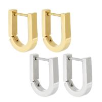 Stainless Steel Huggie Hoop Earring, 304 Stainless Steel, Vacuum Plating, for woman 