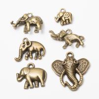 Pendentifs animaux en alliage de zinc, éléphant, Plaqué de couleur de bronze antique, Vintage & DIY, plus de couleurs à choisir, Environ Vendu par sac