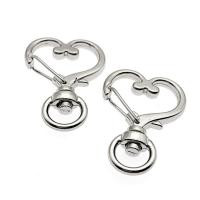 Zinc Alloy Bag Buckle, Heart, plated, multifunctional & DIY & Unisex, original color 