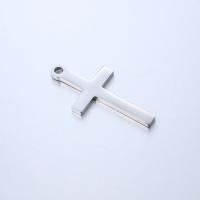 Stainless Steel Cross Pendants, 304 Stainless Steel, polished, fashion jewelry & DIY, original color 