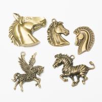 Pendentifs animaux en alliage de zinc, cheval, Plaqué de couleur de bronze antique, Vintage & DIY, plus de couleurs à choisir, Environ Vendu par sac