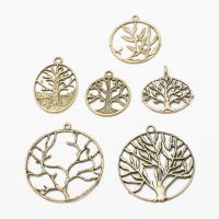 Zinc Alloy Jewelry Pendants, Tree, antique bronze color plated, vintage & DIY Approx 