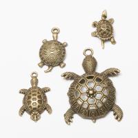 Pendentifs animaux en alliage de zinc, tortue, Plaqué de couleur de bronze antique, Vintage & DIY, plus de couleurs à choisir, Environ Vendu par sac