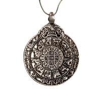 Brass Jewelry Pendants, with Zinc Alloy, Round, plated, DIY  