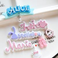 Mobile Phone DIY Decoration, Resin, Alphabet Letter 