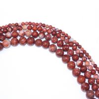 Natural Stone Beads, Round, DIY red Approx 40 cm 