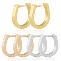 Stainless Steel Huggie Hoop Earring, 304 Stainless Steel, Vacuum Ion Plating, fashion jewelry & Unisex 