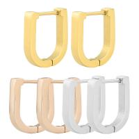 Stainless Steel Huggie Hoop Earring, 304 Stainless Steel, Vacuum Ion Plating, fashion jewelry & for woman 