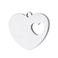 Stainless Steel Heart Pendants, 304 Stainless Steel, fashion jewelry, original color Approx 1mm 