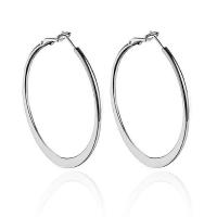 Zinc Alloy Hoop Earring, Round, plated, fashion jewelry & for woman 