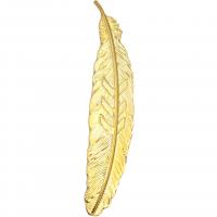 Zinc Alloy Feather Pendants, plated, DIY 