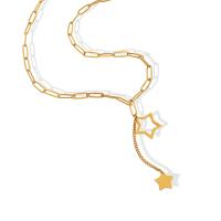 Acier titane collier, acier de titane fermoir homard, pour femme, doré cm, Vendu par PC