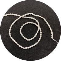 Perlas Arroz Freshwater, Perlas cultivadas de agua dulce, pulido, Bricolaje, Blanco, 2-3mm, longitud:aproximado 14.96 Inch, Vendido por Sarta