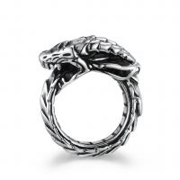 Stainless Steel Finger Ring, 304 Stainless Steel, plated, fashion jewelry & polished & Unisex & blacken, original color 