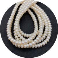 Bouton de culture des perles d'eau douce, perle d'eau douce cultivée, Plat rond, poli, DIY & normes différentes pour le choix, blanc Environ 14.96 pouce, Vendu par brin