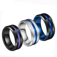 Edelstahl Fingerring, 304 Edelstahl, Modeschmuck & unisex & verschiedene Größen vorhanden, keine, 8mm, verkauft von PC