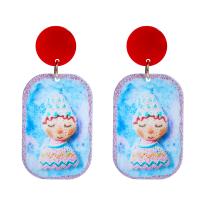 Resin Drop Earring, fashion jewelry & for woman 