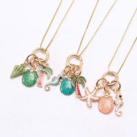 Zinc Alloy Children Necklace, with Resin, for children & enamel Approx 21.65 Inch 