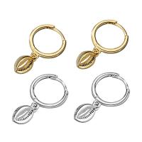 925 Sterling Silver Huggie Hoop Drop Earring, plated, for woman 