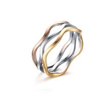 Edelstahl Fingerring, 304 Edelstahl, Vakuum-Ionen-Beschichtung, Modeschmuck & unisex & verschiedene Größen vorhanden, 7mm, verkauft von PC