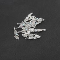 Pendentifs feuilles en alliage de zinc , Placage, émail, plus de couleurs à choisir Environ 4.5mm, Vendu par PC