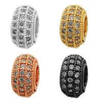 Cubic Zirconia Micro Pave Brass Beads, DIY & micro pave cubic zirconia 