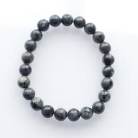 Labradorita Pulsera, pulido, unisexo, Negro, longitud:aproximado 21 cm, Vendido por UD