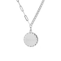 Stainless Steel Jewelry Necklace, with 5cm extender chain, polished, fashion jewelry & Unisex, original color, 20mm cm 