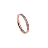 Titan Stahl Fingerring, Titanstahl, Kreisring, Vakuum-Ionen-Beschichtung, verschiedene Größen vorhanden & für Frau & mit Strass, keine, 2mm, verkauft von PC