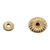 Gold Filled Spacer Bead, Saucer, 14K gold-filled, DIY 