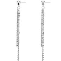 Sterling Silver Drop Earring, 925 Sterling Silver & for woman, silver color 