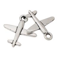 Zinc Alloy Jewelry Pendants, Airplane, plated, Unisex Approx 2mm 