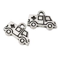 Zinc Alloy Jewelry Pendants, Ambulance, plated, Unisex Approx 2mm 