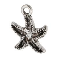 Zinc Alloy Jewelry Pendants, Starfish, plated, Unisex Approx 2mm 