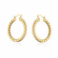 Brass Hoop Earring, gold color plated, for woman 