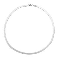 Acier titane collier, acier de titane fermoir homard, unisexe, argent, 4mm cm, Vendu par PC