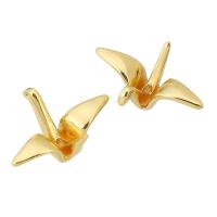 Beaucoup de perles de cuivre, laiton, Mille grues en Origami, Placage de couleur d'or, DIY, doré Environ 0.5mm, Vendu par PC