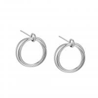 Boucle d'oreille goutte argent sterling, Argent sterling 925, Placage, pour femme, plus de couleurs à choisir, 15mm, Vendu par paire