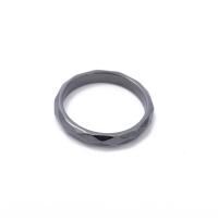 Hematite anillo, unisexo & facetas, Negro, Vendido por UD