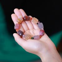 Pulsera de Ágata Roja de Yunnan, Agate salino, Joyería & unisexo, 10*15mm,7mm, longitud:aproximado 5.51-6.69 Inch, Vendido por Sarta