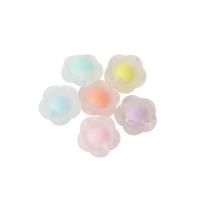 Bead in Bead Acrylic Beads, Flower, DIY, multi-colored 