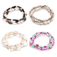 Bracelets de cristal, Hématite, avec coquille & cristal, multicouche & antifatigue & pour femme, plus de couleurs à choisir cm, Vendu par fixé