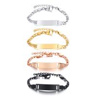 
Bracelets enfants, Acier inoxydable 304, avec 1.18inch chaînes de rallonge, bijoux de mode & pour les enfants, plus de couleurs à choisir Environ 4.72 pouce, Vendu par PC